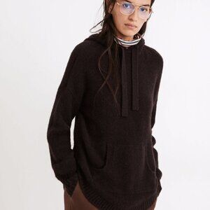 Madewell Wilimington Wool & Alpaca Blend Brown Hoodie Size XS